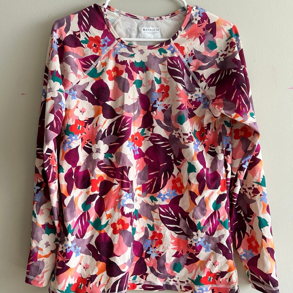 Athleta Long Sleeve Swim Top - Size Large